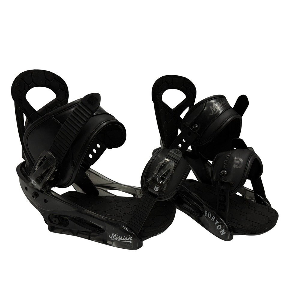 Burton Mission Size Small Snowboard Bindings Black ReFlex Youth